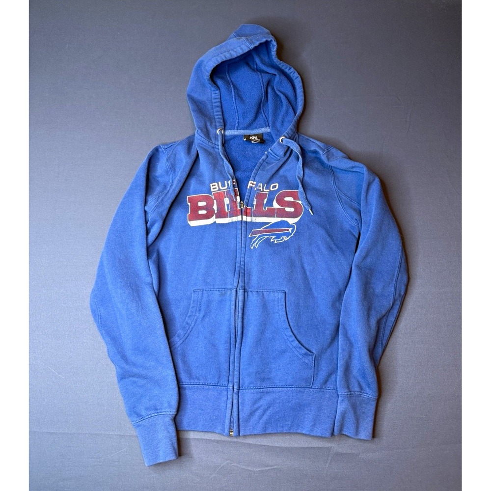 NFL Team Apparel Womens Buffalo Bills Blue Full Zip Hoodie NFL Football